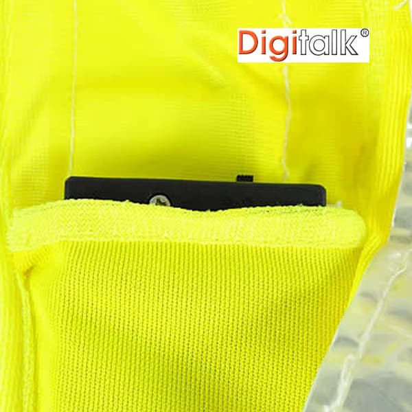 Solar Powered LED Vest High Visibility Safety Fluor Yellow 8xFront 8xBack Ultra Bright LED's