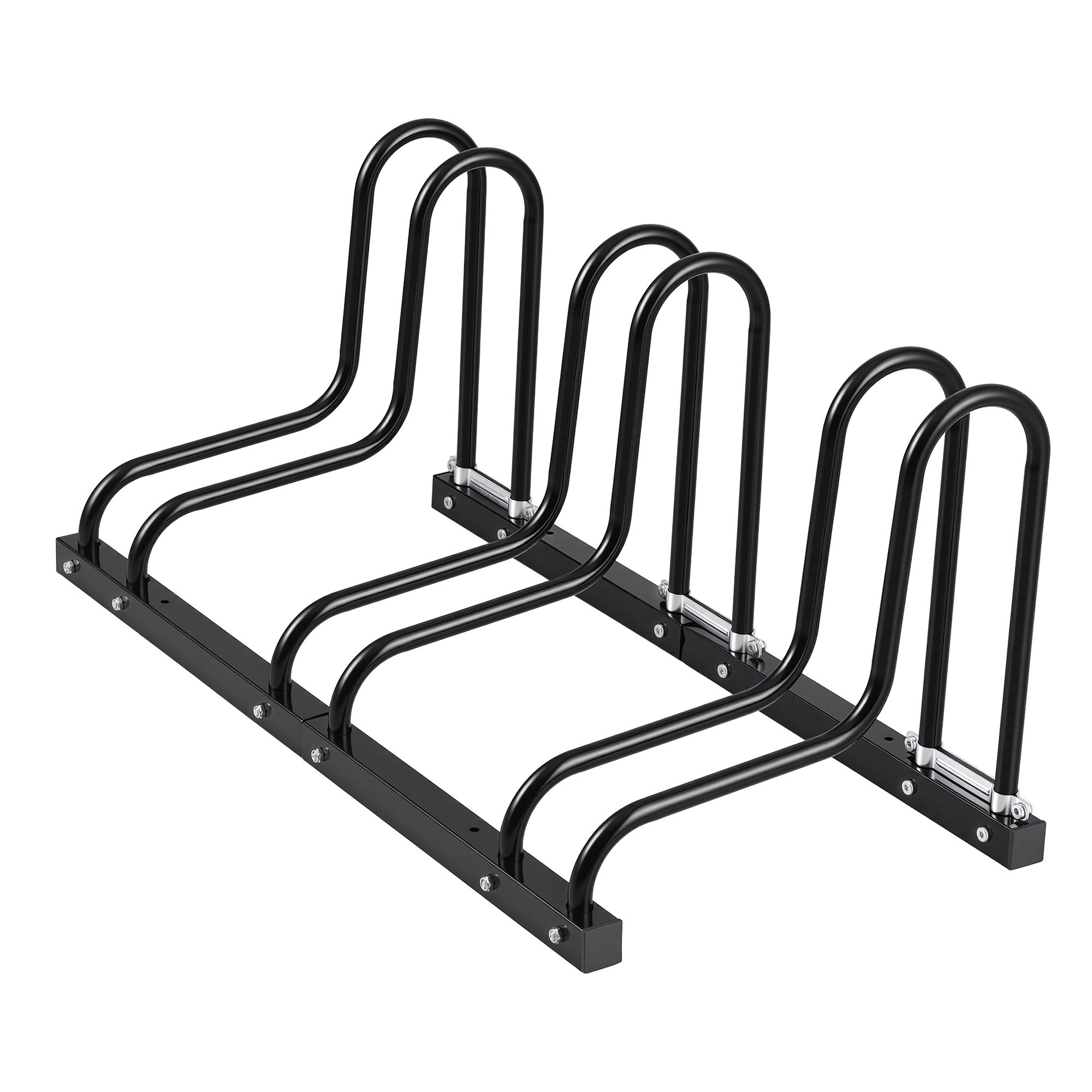 Weisshorn 3 Bike Floor Stand Rack Fits 20"-29" MTB Tires for Garage Storage