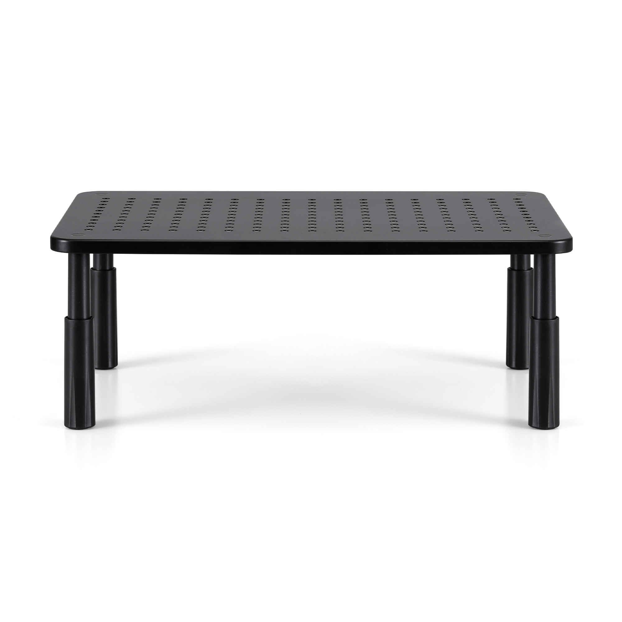 Artiss Monitor Stand Adjustable Riser For Computer Monitor And Laptop 3 Height Desk Organizer Black