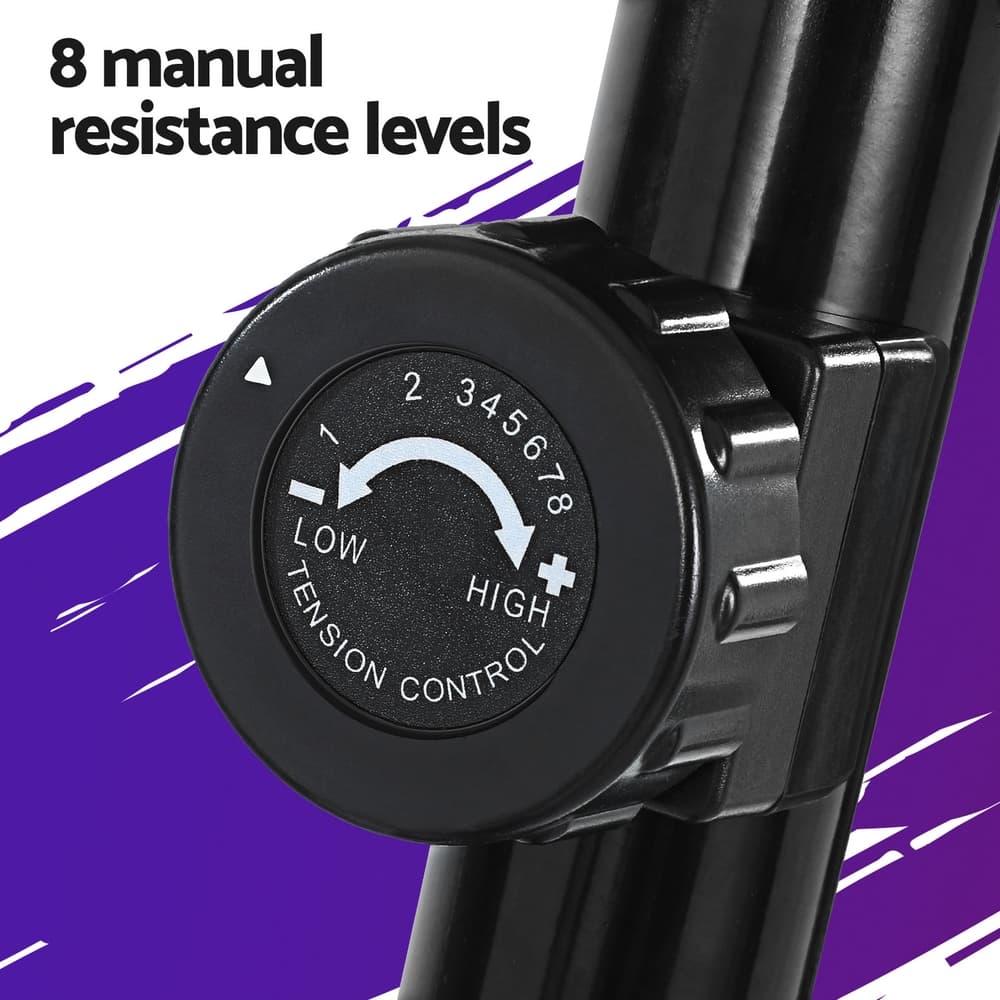 Exercise Bike Magnetic Resistance System Upright Home Gym Fitness Equipment 93x53x125cm