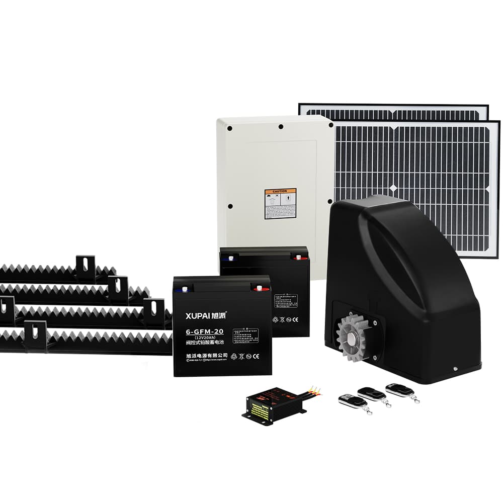 Automatic Sliding Gate Opener Kit Solar-Powered 40W 4M 600KG