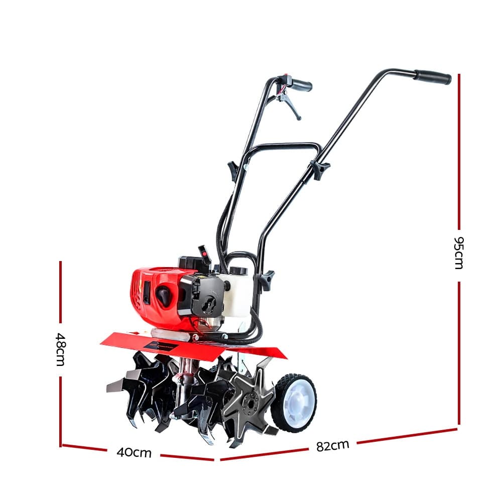 Tiller 65CC 6 Blades 400mm Width Petrol Cultivator