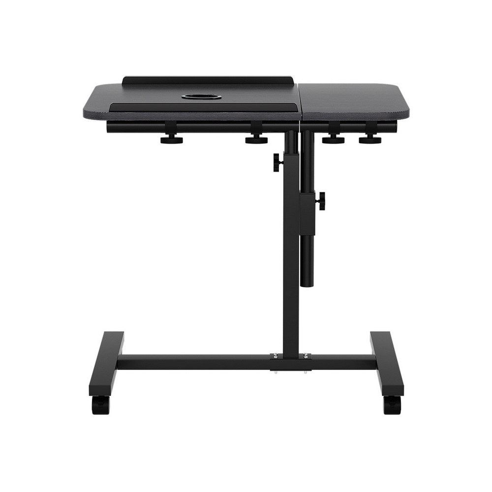Artiss Laptop Desk Table Fan Cooling Black 60CM