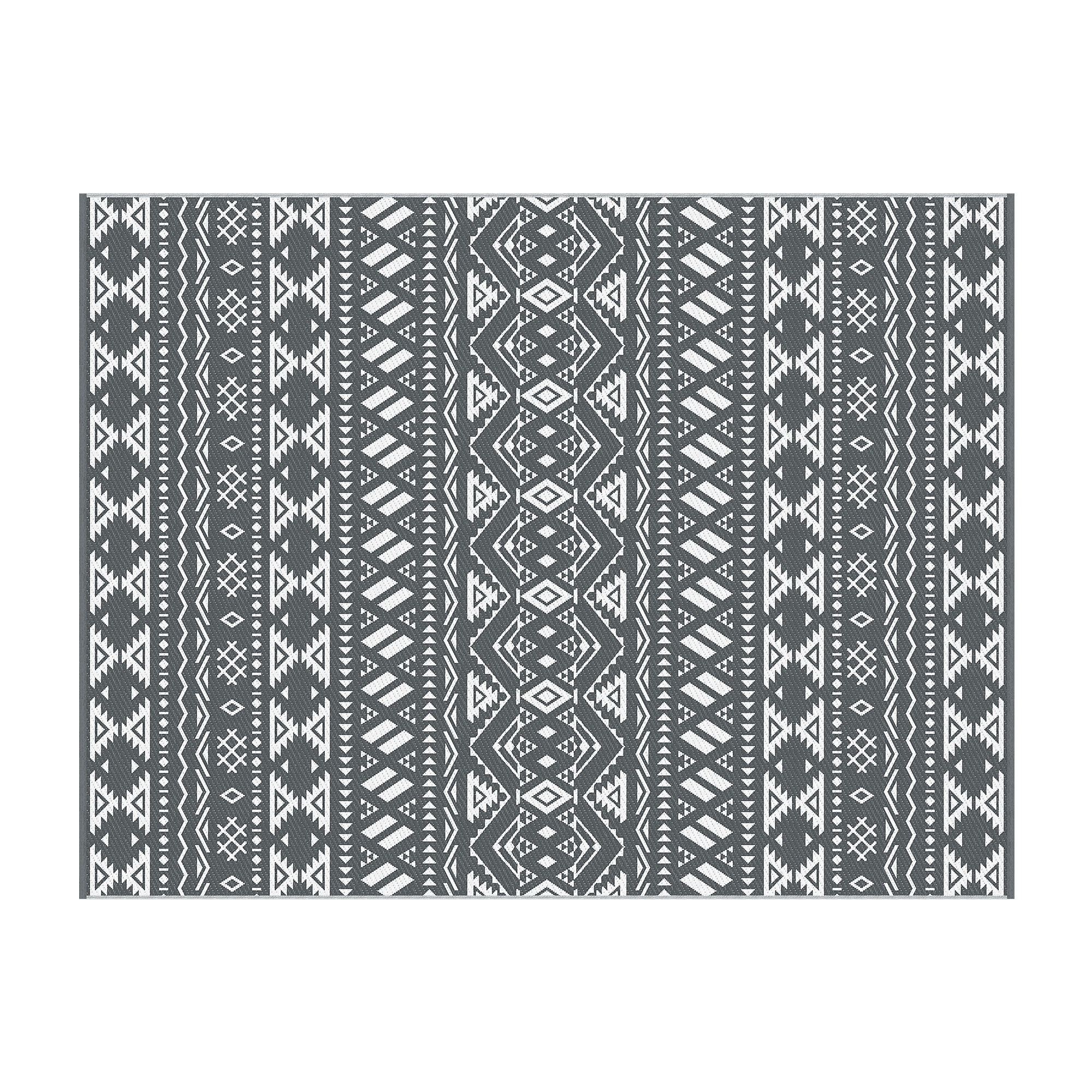Gardeon Outdoor Rugs 274x366cm Large Carpet Reversible Area Mat PP Dual-Sided Patio Rug Bohemian