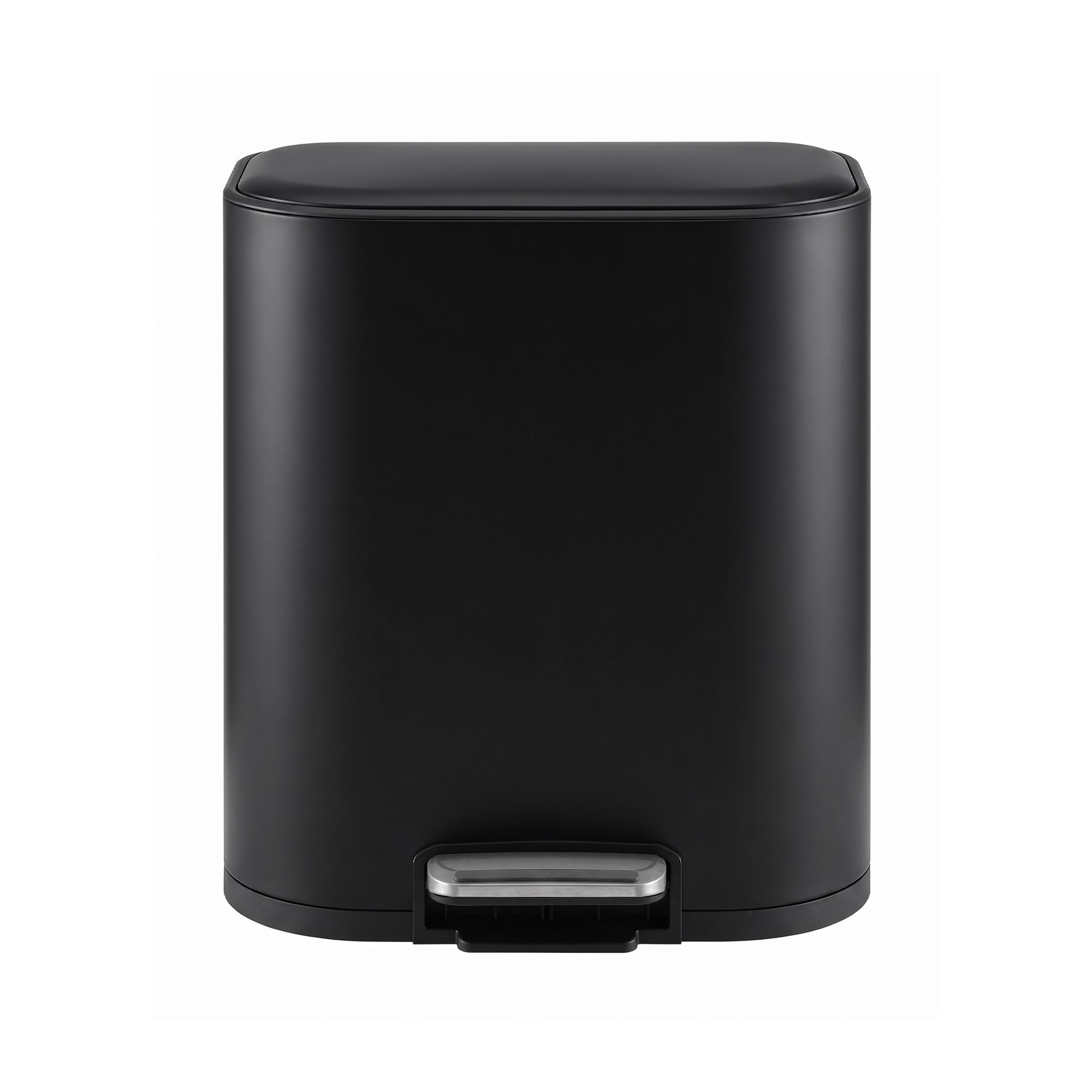 Cefito 20L Trash Bin Steel Pedal Bins Soft Close Kitchen Rubbish Waste Can Black