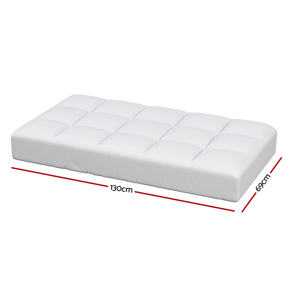 Giselle Bedding Baby Cot Pillowtop Mattress Topper 750GSM Bamboo Cooling Pad for Temperature Regulation, Machine Washable Bed Protector