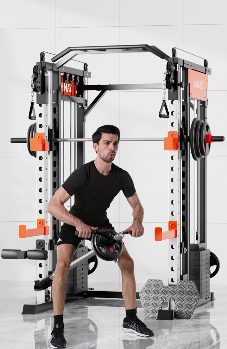 SmartFit M1 Max 130kg Pin Loaded Multi Functional Training Smith Machine Home Gym Power Rack Machine package