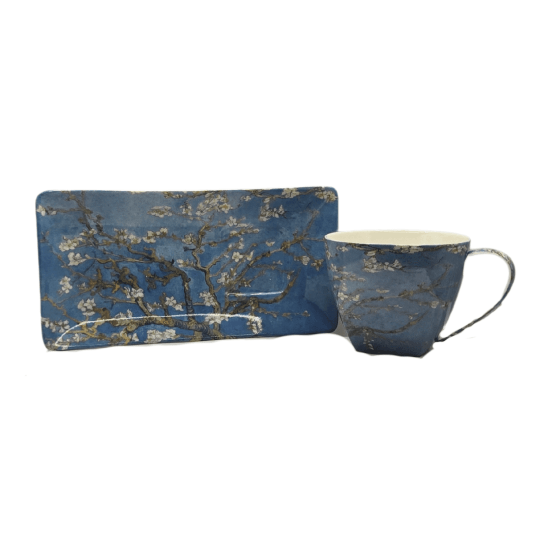 Bone China Teacup Set Van Gogh Almond Blossom 250ml