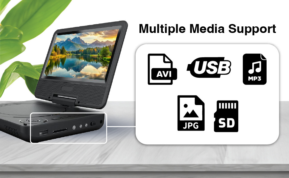 Laser Portable DVD Player 7 inch