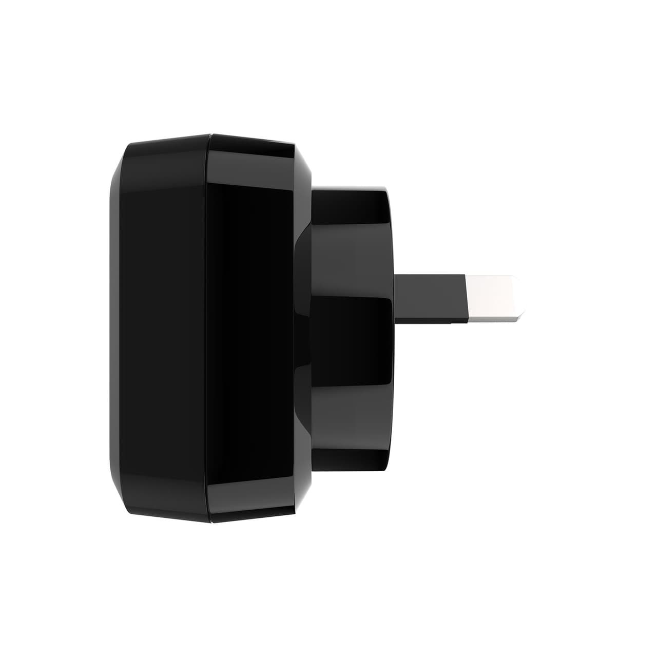 Dual USB Wall Charger Fast Charging 3 in 1 Cable Black