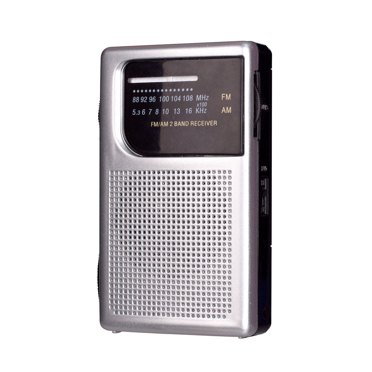 Laser Pocket Radio AM FM Built-in Speaker and Earphones Socket
