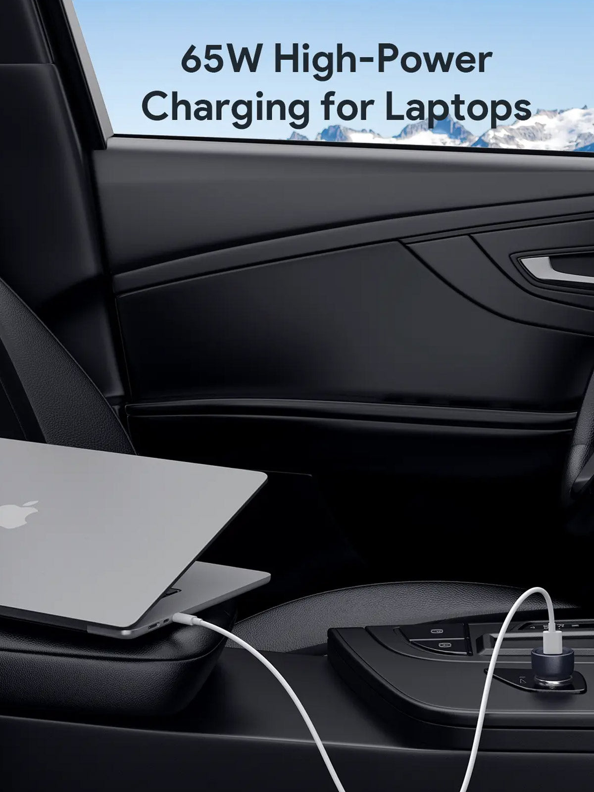 AUKEY 65W Dual-Port USB-C + USB-A Fast Car Charger – CC-Y23