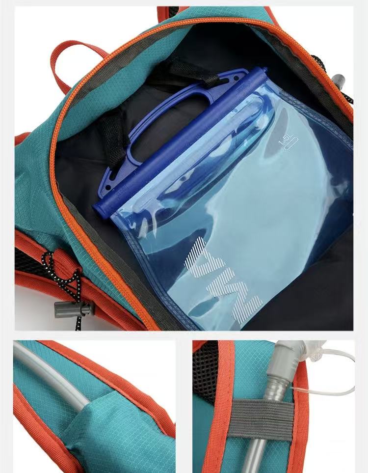 Orange-Capacity Storage Backpack, featuring a main compartment with multiple organized pockets for efficient item arrangement. Ideal for daily commuting and short trips, offering practical and convenient storage solutions.