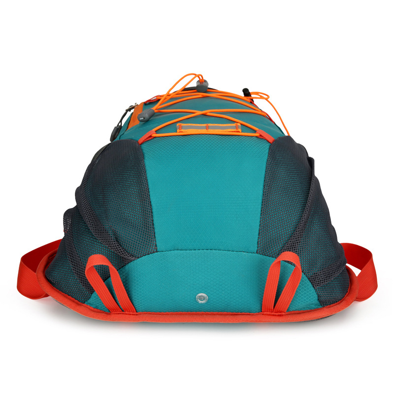 Orange-Capacity Storage Backpack, featuring a main compartment with multiple organized pockets for efficient item arrangement. Ideal for daily commuting and short trips, offering practical and convenient storage solutions.