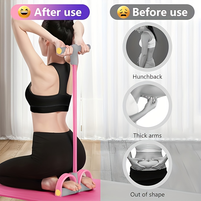Resistance Band Exerciser: Full-Body Workout, Easy Toning(PINK)