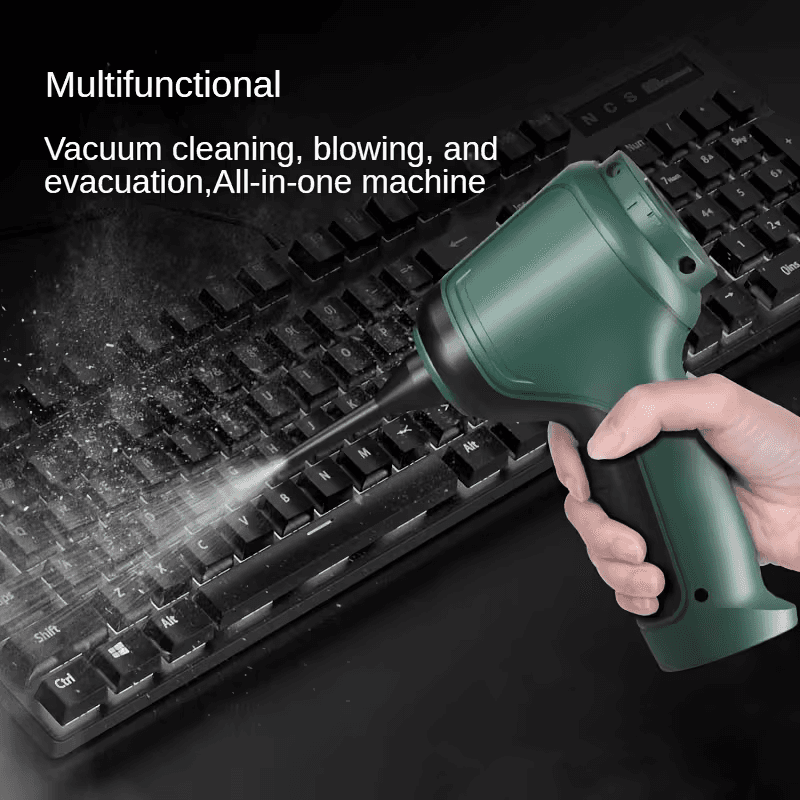 Three-in-one high-power cordless vacuum cleaner, suitable for both car and home use, with an ultra-long battery life. It can vacuum, blow air, remove dust, and clean pet hair. It comes with a variety of accessories and is ready to use immediately