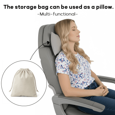 Premium Travel Blanket – Ultra-Soft Knit Wrap for Airplane, Car, Office Naps, and Gifts – Lightweight, Breathable, and Stylish with Storage Bag (Red)