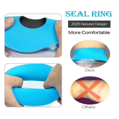 Lower Leg Waterproof Cast Cover for Adults – Reusable Shower Protector for Calf, Ankle & Foot During Bathing or Water Activities (Blue)