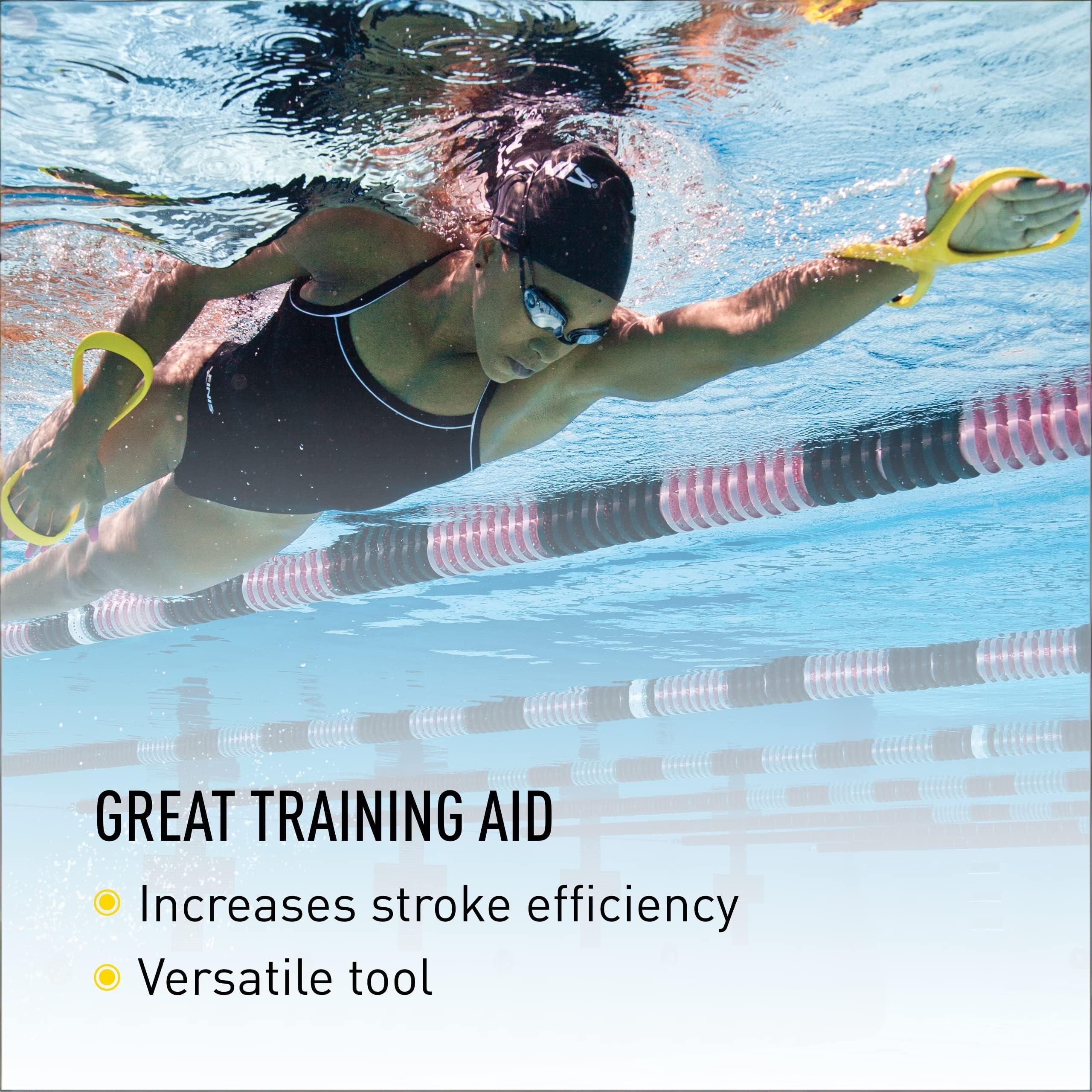 Swimming Forearm Fulcrum Trainer – Figure-8 Design for Early Vertical Forearm (EVF) Technique, Improves Stroke Efficiency & Reduces Shoulder Stress (Yellow,Adult)
