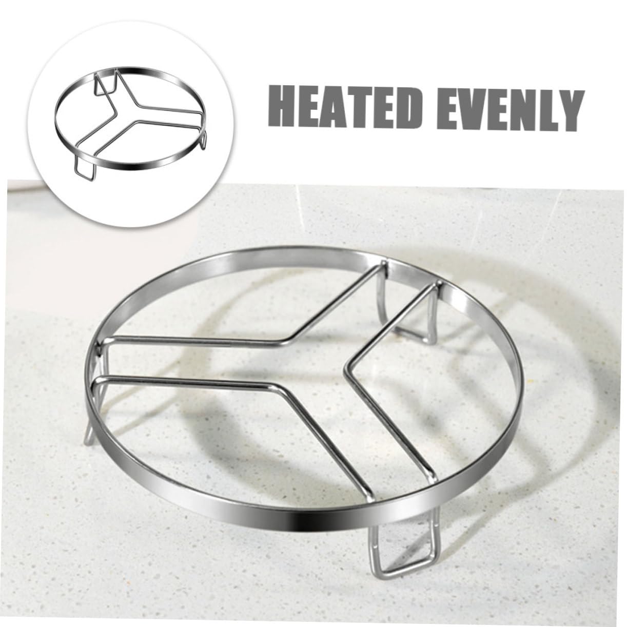 316 Stainless Steel Steam Rack for Cooking – Adjustable Kitchen Pot Stand with Heat-Resistant Design, Multi-Functional Steamer Base for Pots and Dishes (L,18cm)