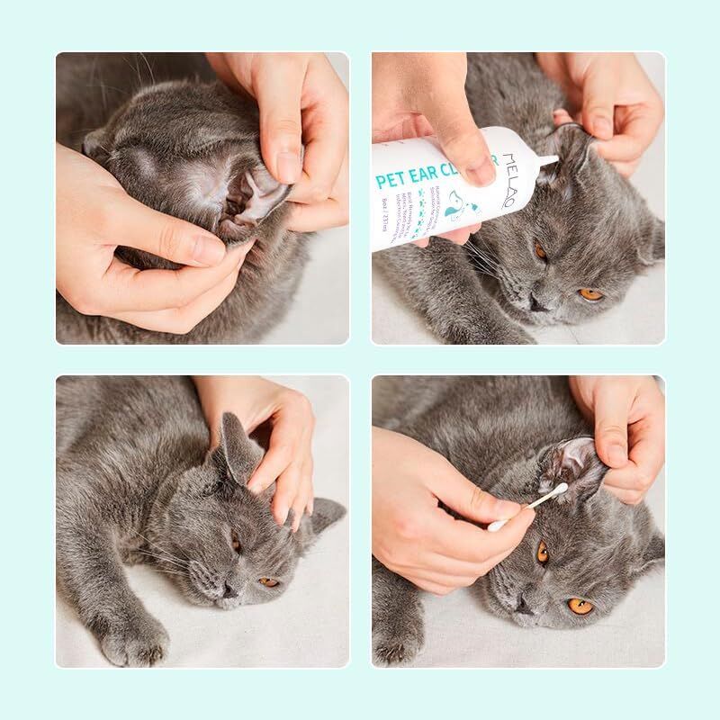 pet products Pet products Ear Cleanser for Dogs and Cats – Gentle Daily Ear Wash – Long Nozzle for Deep Ear Cleaning – Removes Wax, Odor & Moisture