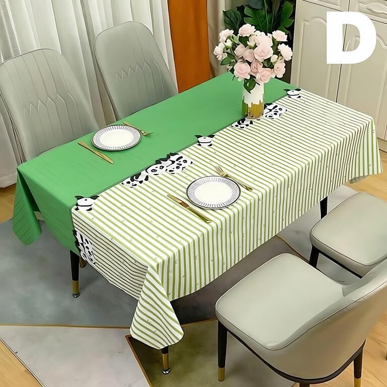 Waterproof Oilproof Washable Heat-Resistant PVC Tablecloth - 5 Patterns & Sizes for Home, Restaurant & Picnic Dining（B,200*138）