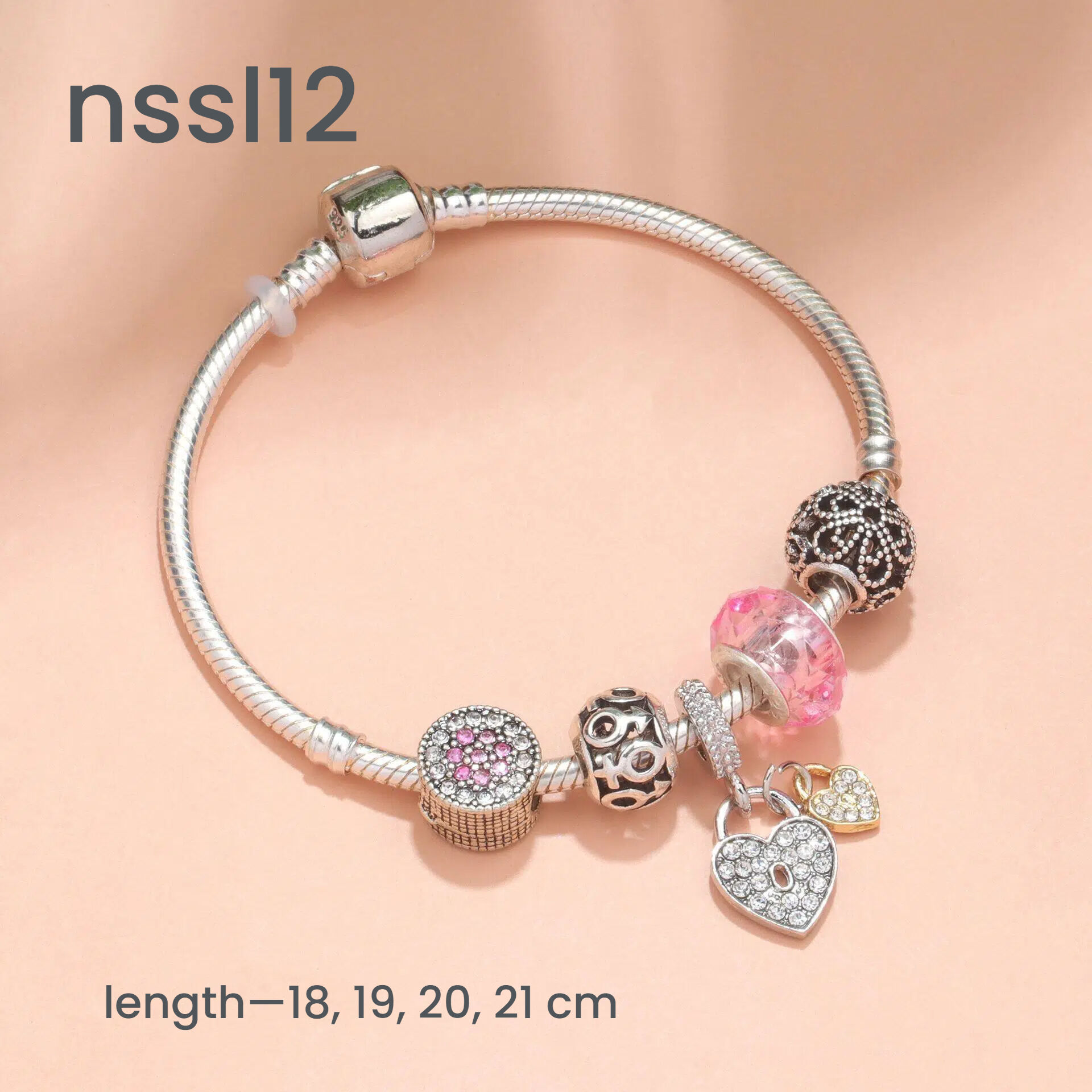 10 Styles Charm Bracelets Set: Colorful Alloy & Glass Beaded Bracelets,Buy 3 for Better Price(triple)