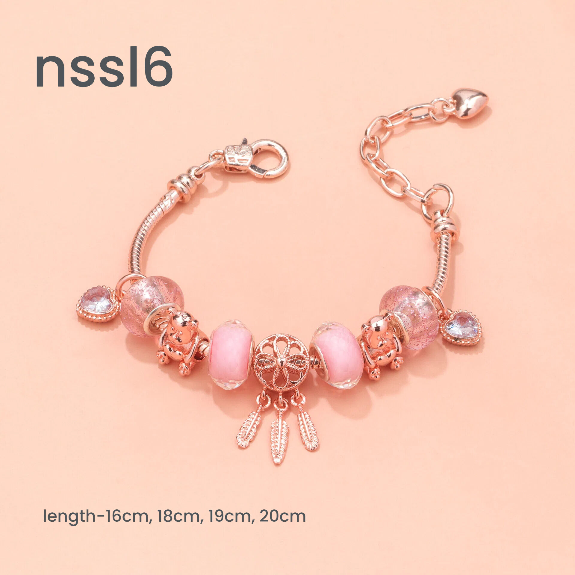10 Styles Charm Bracelets Set: Colorful Alloy & Glass Beaded Bracelets,Buy 3 for Better Price(triple)