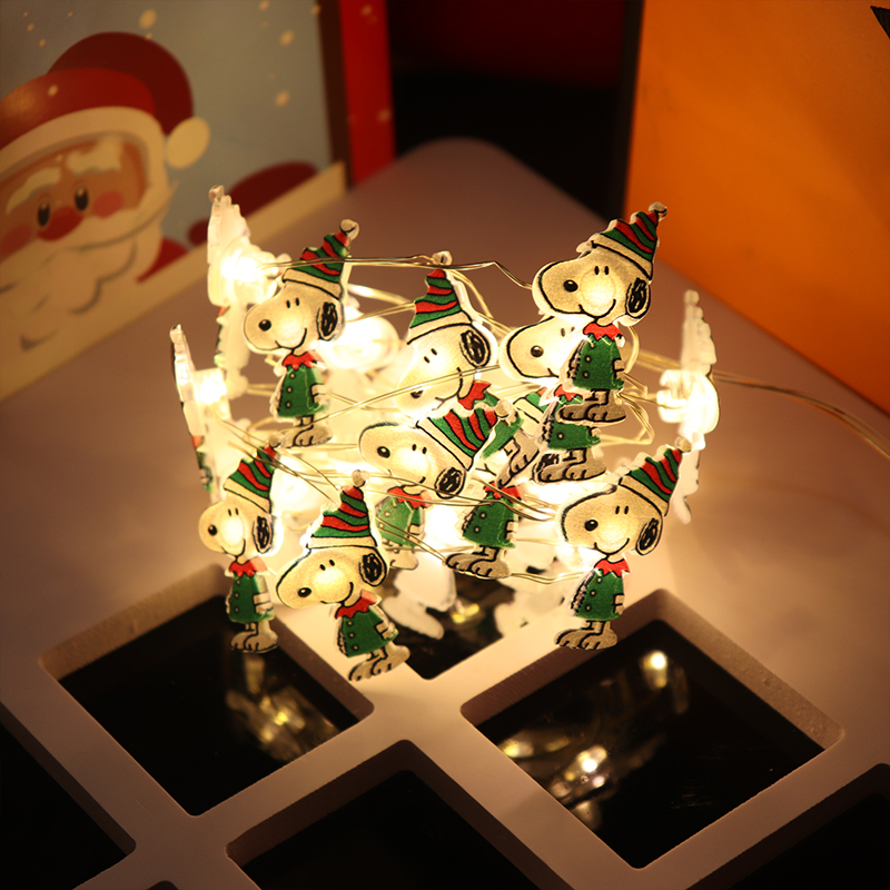 2m 20 LED Christmas Snoopy String Lights with 2x AA Battery Box
