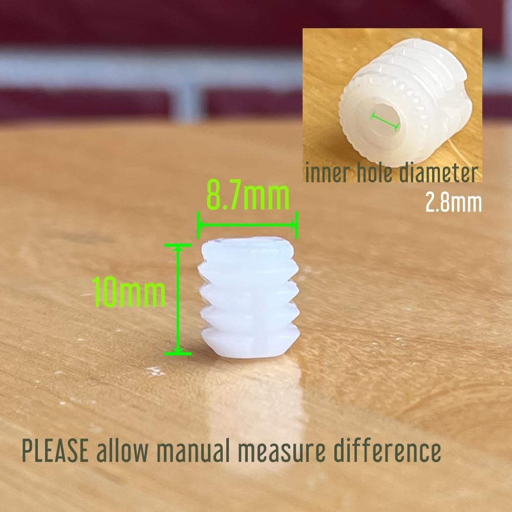 Plastic Hinge Dowel Inserts 8.75 x 10 mm 100 Pieces