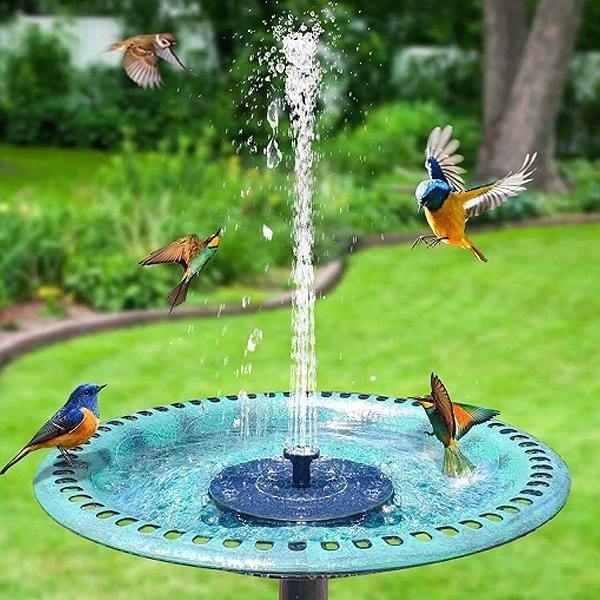 Promotion at a low price! Fountain - Solar Fountain / Water Fountain Solar Cell - 16 cm Black Black—max Black Black