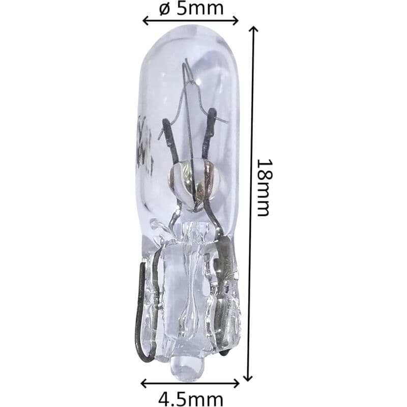 10 Piece T5 12V 1.2W Dashboard Light Bulbs