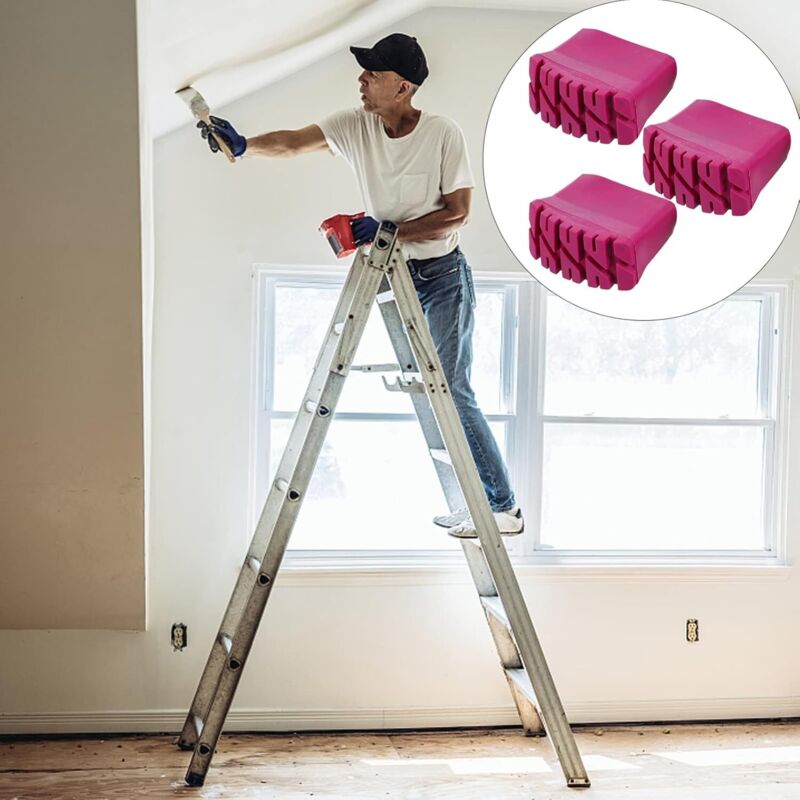 4 pcs Anti-Slip Rubber Protective Tips For Folding Ladders, Crafts, Construction Site, Engineering Ladders