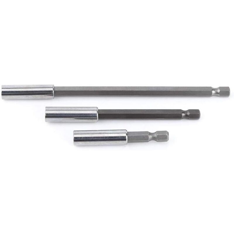3 pcs 1/4" Magnetic Bit Holder Screwdriver Extension Hex Shank 60Mm 100Mm 150Mm Screwdriver Bit Extension
