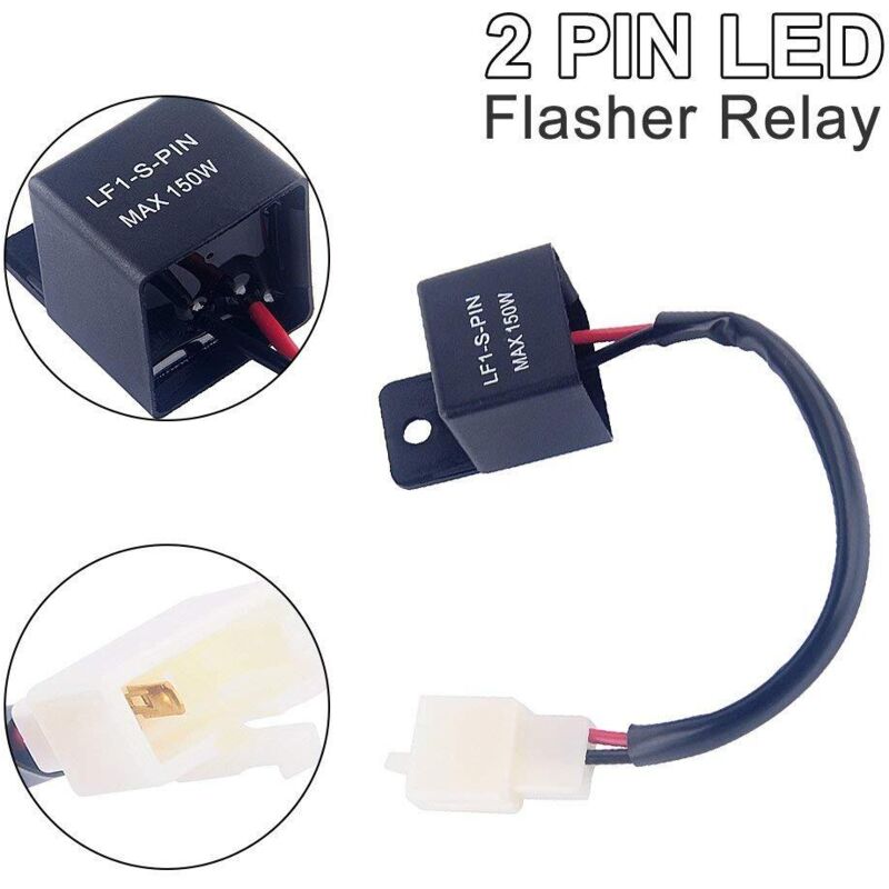 2 Pin 12V LED Flasher Relay For Car And Motorcycle