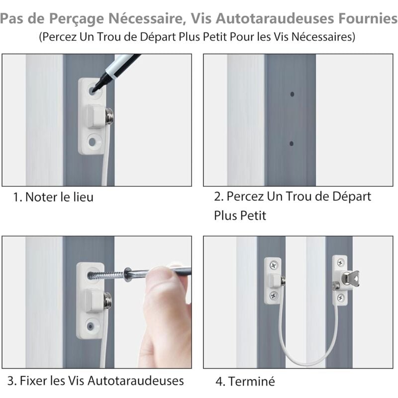 Child Window Safety, 2 pcs Zinc Alloy Child Window Protection Pvc Child Safety Window Lock With Screws And Keys,
