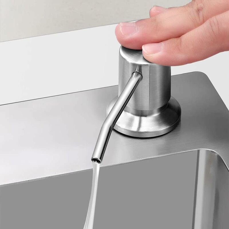 Soap Dispenser, Built-In Soap Dispenser, Stainless Steel Kitchen Sink Soap Dispenser, Built-In Soap Dispenser With