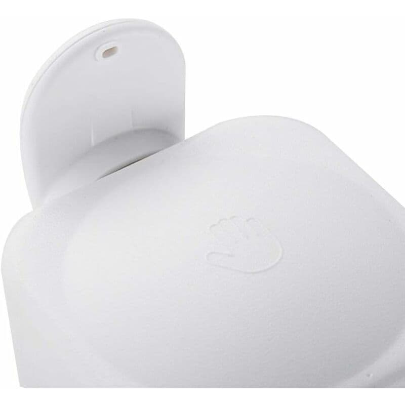 Wall Mounted Refillable Suction Cup Soap Dispenser No Drilling For Bathroom Or Kitchen (White)