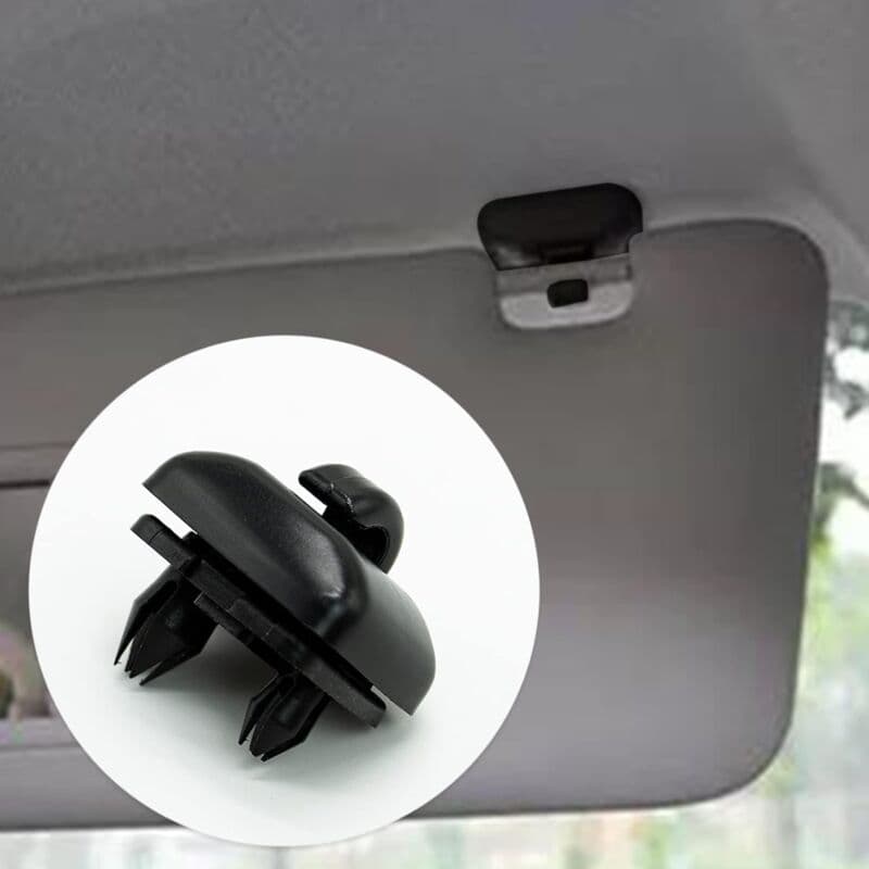 Auto Sun Visor Clip Holder Compatible with Audi A1 A3 A4 A5 Q3 Q5 Black