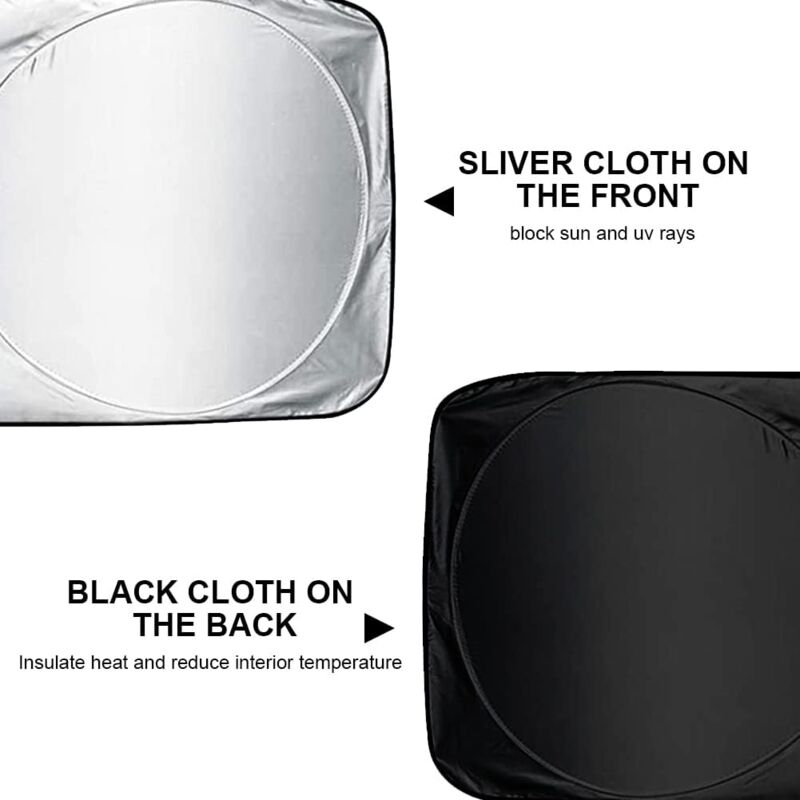 Car Windshield Sun Shade,Foldable Front Windshield Visor Sunshade Cover,Anti Uv Reflective Protector,Sunshade Block