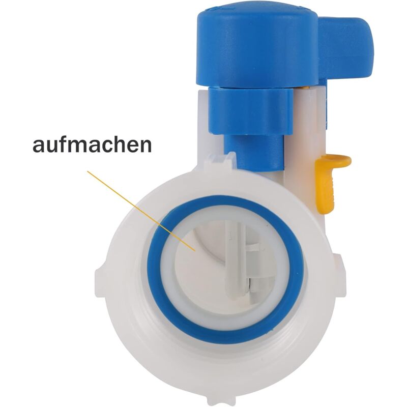 Ibc Adapter 50Mm To 62Mm 1000L Tank Valve Plastic, 1000 Liter Tank Connector For Rainwater Tank, Container