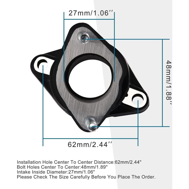 27Mm Pipe D'Admission Remplacement Pour Bent Cg 125Cc 150Cc 200Cc Vtt Dirt Bike Go Kart