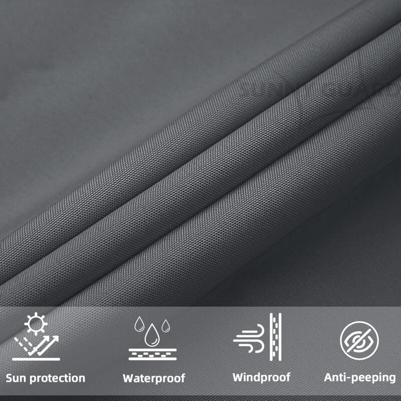 Triangular Shade Sail 3X3X3M Waterproof Shade Cloth Uv Protection For Patio Garden, Terrace, Outdoor, Balcony,