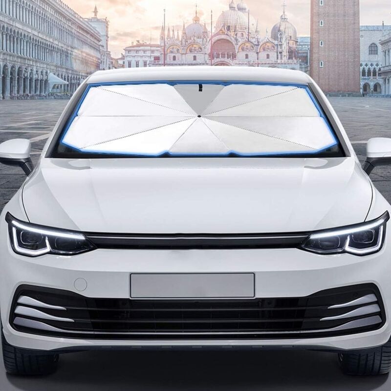 Car Sun Shade, Windshield Interior Sunshade, Foldable Car Sunshade, Blocks 99.9% Of Uv Rays For Car, Suv, Truck, Hgv