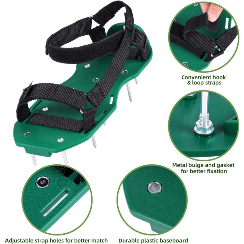Lawn Aerator Sandals Free Installation, Lawn Shoe Nail Shoes Lawn Scarifier Lawn Shoes For Garden Lawn
