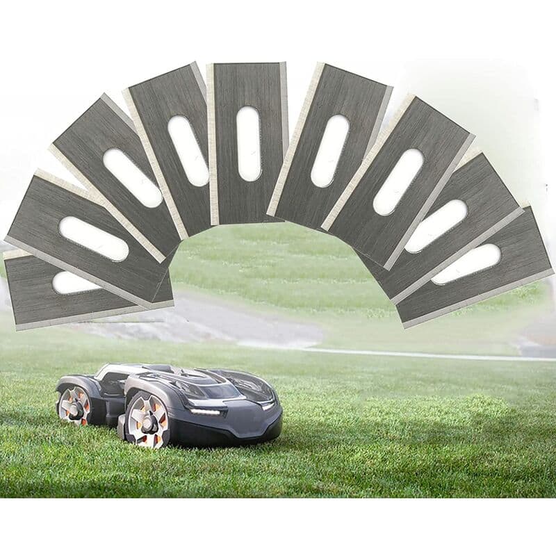 30 Piece Stainless Steel Lawn Mower Blades Sharp Durable 35.8 X 18.5 X 0.65Mm Silver