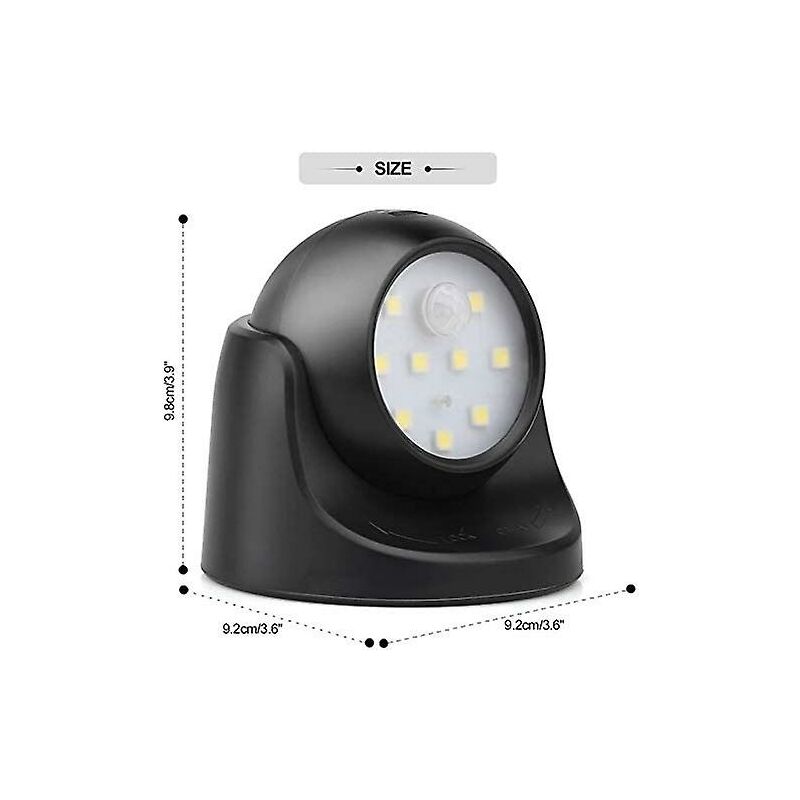 Outdoor Wall Light With Motion Sensor 1000 Lumen LED Outdoor Lighting Cordless Battery Powered Lighting 360 Degree