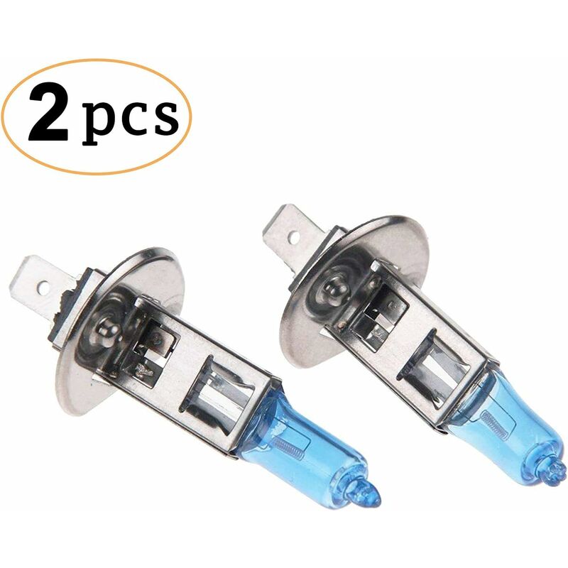 Halogen Headlight Bulb Super White 5000K 12V 100W H1