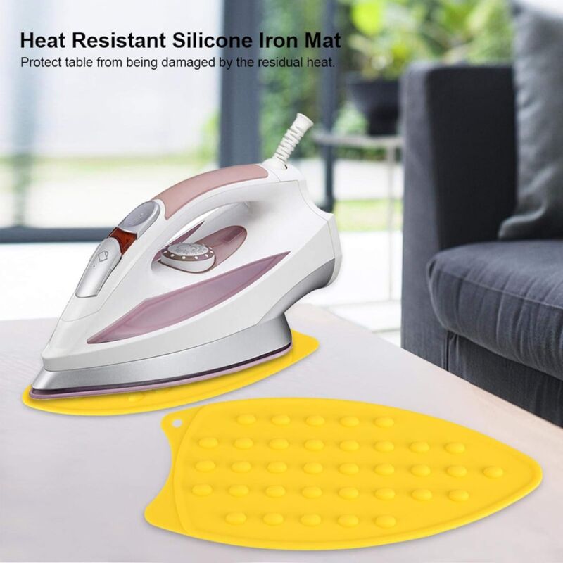 Silicone Iron Rest Pad, Silicone Iron Hot Protective Rest Pad, Heat Resistant Non-Slip Mat For Ironing Heat Resistant