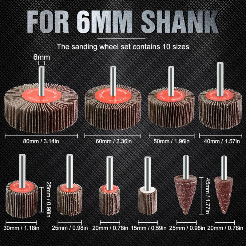 20 pcs Abrasive Wheel 80 Grit Flap Disc For Brush Sanding Drill Accessories Polishing Wood Metal